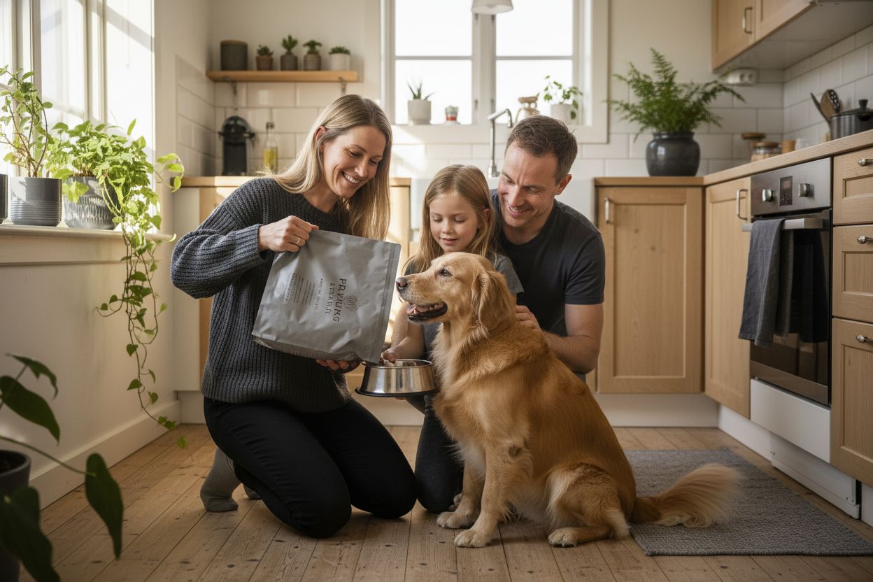 fullverdig hundemat familie