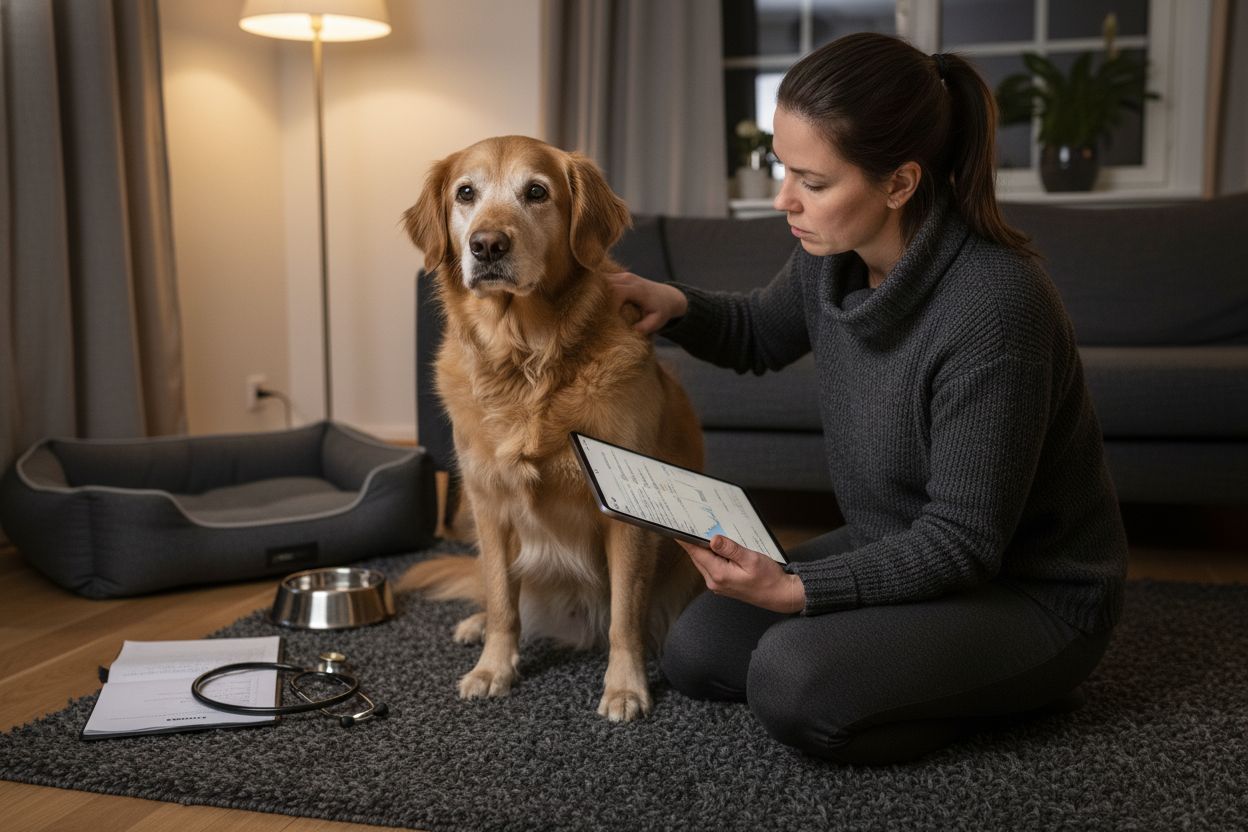 eldre hund helsesjekk