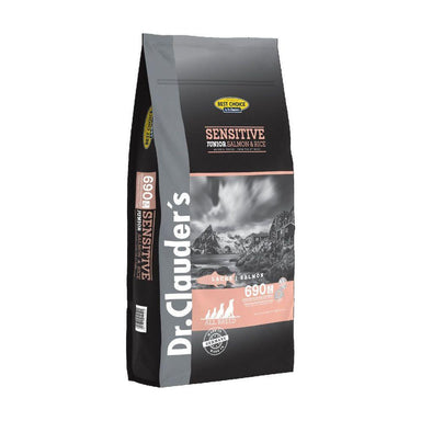 12,5kg Hvalpefoder med Laks og Ris | Glutenfri Hundefoder | Dr.Clauder's Tørfoder