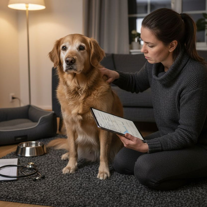 eldre hund helsesjekk