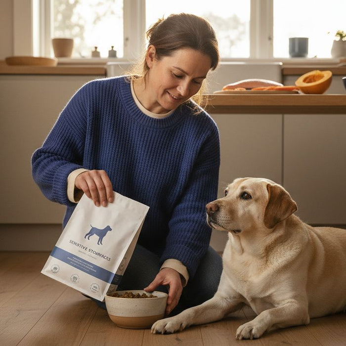 hundemat sensitiv mage