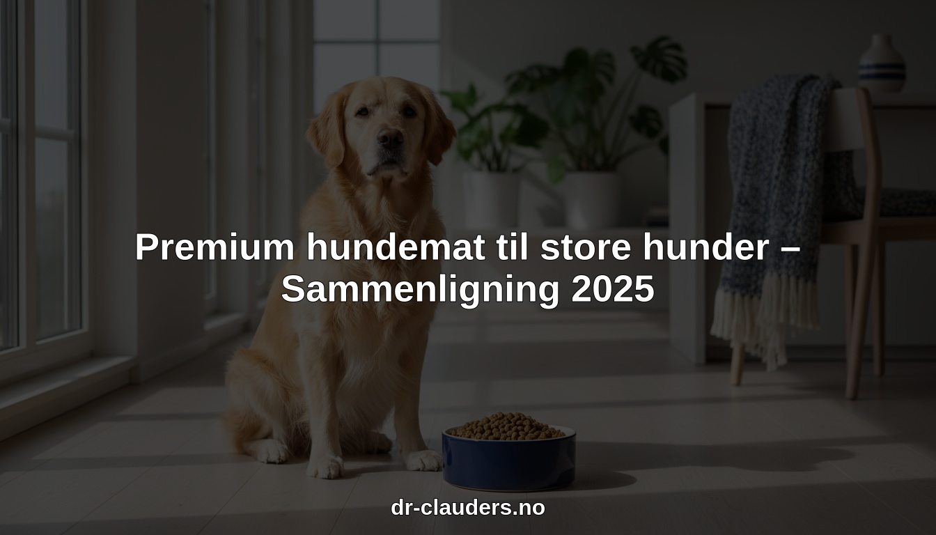 premium hundemat til store hunder hero header image