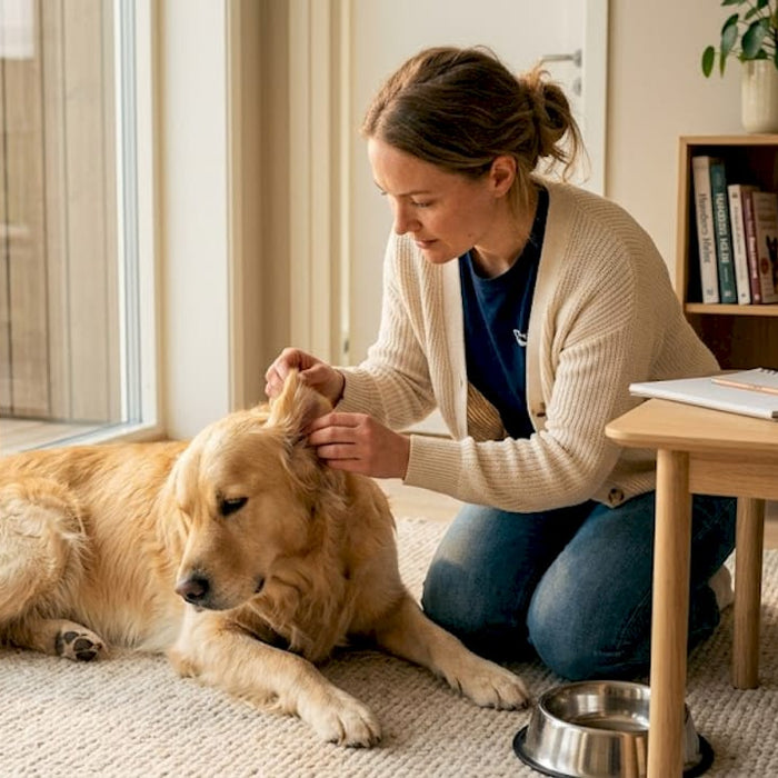 Slik kan du finne ut om hunden din har matallergi hjemme
