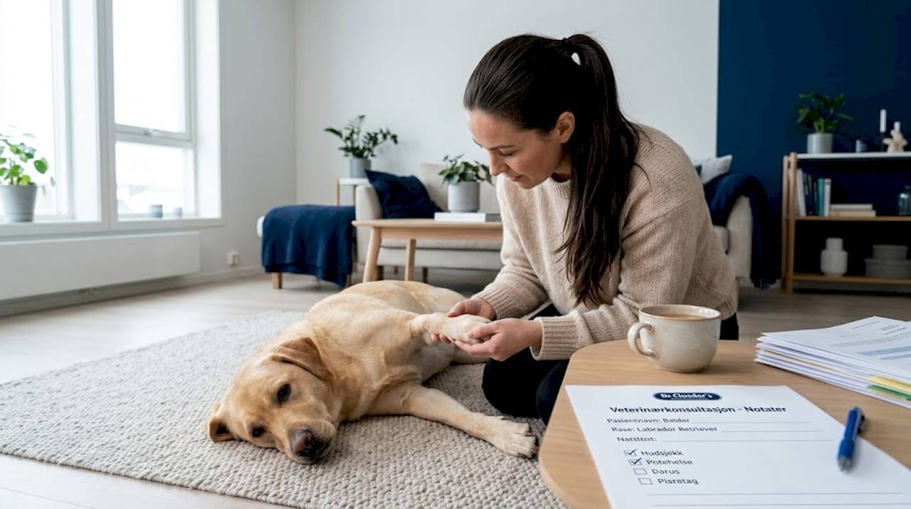 Eier sjekker om labradoren har matallergi hjemme