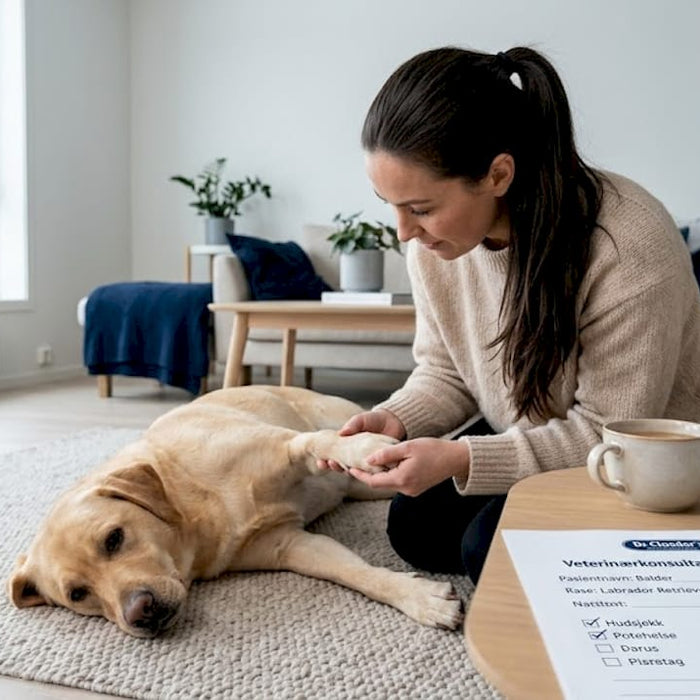 Eier sjekker om labradoren har matallergi hjemme