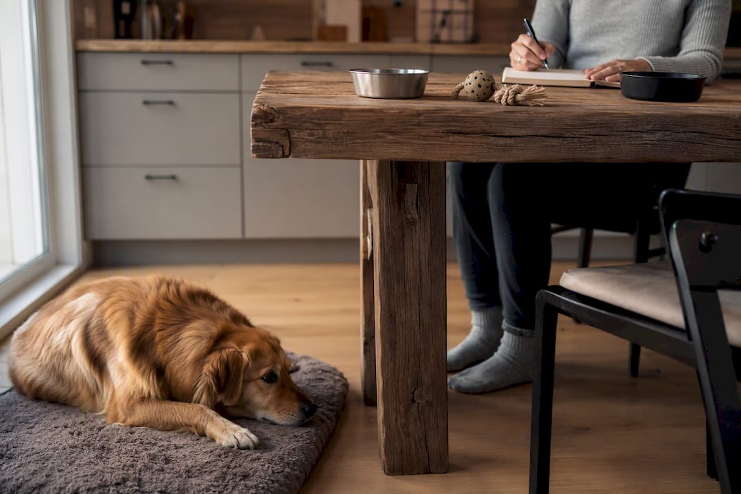 Hundeeier legger merke til hundens sensitive mageplager