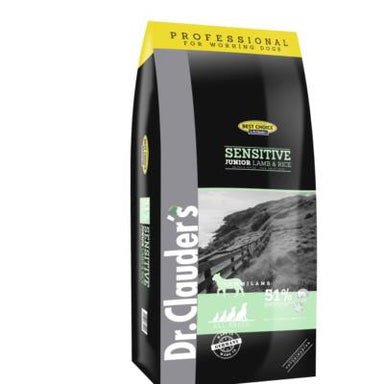 20kg Hvalpefoder med Lam og Ris | Glutenfri Hundefoder | Dr.Clauder's Tørfoder