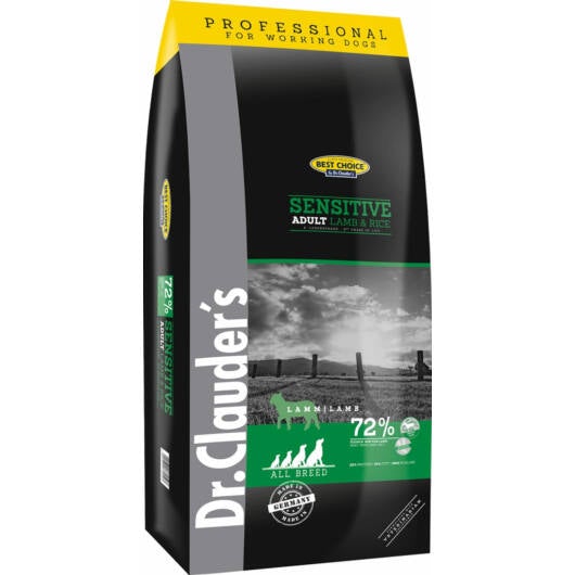 20kg Hundemad med Lam og Ris | Glutenfri Tørfoder fra Dr.Clauder's